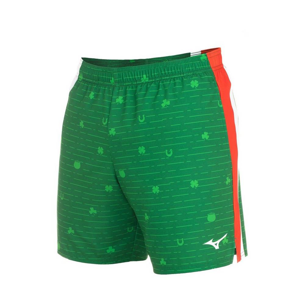 Pantalones Cortos Mizuno Printable 7" Hombre Verde Comprar CEDV-41573